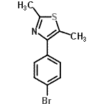 CAS 登录号：397283-49-7， 4-(4-溴苯基)-2,5-二甲基-1,3-噻唑