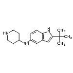 CAS 登录号：397842-07-8， 2-(2-甲基-2-丙基)-N-(4-哌啶基)-1H-吲哚-5-胺