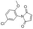 CAS 登录号：39900-81-7， 1-(5-氯-2-甲氧基-苯基)-吡咯-2,5-二酮