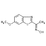 CAS#: 399004-93-4, (1E)-N-Hydroxy-1-(6-Methoxy-1,3-Benzothiazol-2-Yl)Ethanimine