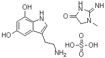 CAS 登录号：39929-27-6， 5,7-二羟基色胺肌酸酐硫酸盐