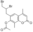 CAS#: 3993-46-2, 7-Acetoxy-6-(2,3-Dibromopropyl)-4,8-Dimethylcoumarin
