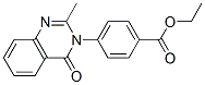 CAS 登录号：4005-02-1， 4-(2-甲基-4-氧代喹唑啉-3(4H)-基)苯甲酸乙酯
