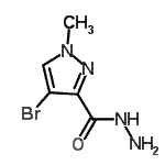 CAS 登录号：400878-08-2， 4-溴-1-甲基-1H-吡唑-3-甲酰肼