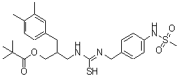 CAS 登录号：401572-96-1， N-{2-(3,4-二甲基苄基)-3-[(2,2-二甲基丙烷酰基)氧基]丙基}-N'-{4-[(甲基磺酰基)氨基]苄基}硫代氨基亚胺酸