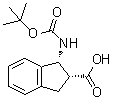 CAS 登录号：401843-70-7， (1R,2R)-1-({[(2-甲基-2-丙基)氧基]羰基}氨基)-2-茚满羧酸