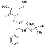 CAS#: 40290-63-9, Methyl N-{[(2-methyl-2-propanyl)oxy]carbonyl}phenylalanylmethioninate
