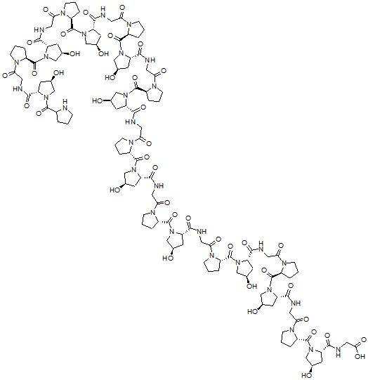 CAS 登录号：40350-90-1， (脯氨酰-羟基脯氨酰-甘氨酸)10