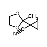 CAS 登录号：403615-51-0， 1-(2-甲基-1,3-二氧戊环-2-基)环丙烷甲腈
