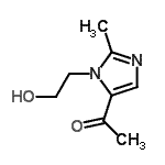 CAS 登录号：403793-01-1， 1-[1-(2-羟基乙基)-2-甲基-1H-咪唑-5-基]乙酮