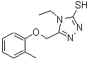 CAS#: 403990-81-8, 4-Ethyl-5-[(2-Methylphenoxy)Methyl]-4H-1,2,4-Triazole-3-Thiol