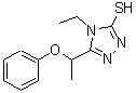 CAS 登录号：403990-82-9， 4-乙基-5-(1-苯氧基乙基)-4H-1,2,4-三唑-3-硫醇