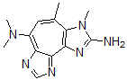CAS 登录号：40451-47-6， N(6),N(6),3,4-四甲基-3H-环庚并(1,2-d:4,5-d')二咪唑-2,6-二胺