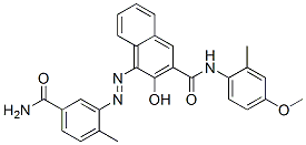 CAS#: 4047-75-0, 4-((2-Methyl-5-(aminocarbonyl)phenyl)azo)-3-hydroxy-N-(2-methyl-4-methoxybenzene)-2-naphthalenecarboxamide