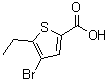 CAS 登录号：40477-61-0， 4-溴-5-乙基-2-噻吩羧酸