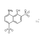 CAS 登录号：40492-13-5， 4-氨基-5-羟基-1,6-萘二磺酸酯钠盐(1:1)