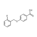 CAS 登录号：405-24-3， 4-[(2-氟苄基)氧基]苯甲酸