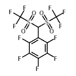 CAS 登录号：405074-81-9， 1-{二[(三氟甲基)磺酰基]甲基}-2,3,4,5,6-五氟苯
