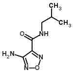 CAS 登录号：405278-58-2， 4-氨基-N-异丁基-1,2,5-恶二唑-3-甲酰胺