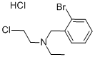 CAS 登录号：40616-75-9， N-(2-氯乙基)-N-乙基-2-溴苄基胺盐酸盐