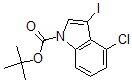 CAS 登录号：406170-08-9， 4-氯-3-碘-1H-吲哚-1-羧酸叔丁酯