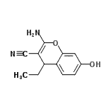 CAS 登录号：406195-80-0， 2-氨基-4-乙基-7-羟基-4H-苯并吡喃-3-甲腈