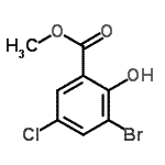 CAS#: 4068-71-7, Methyl 3-Bromo-5-Chloro-2-Hydroxy-Benzoate