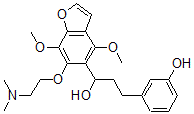 CAS#: 40680-97-5, 4,7-Dimethoxy-6-[2-(Dimethylamino)Ethoxy]-alpha-[2-(3-Hydroxyphenyl)Ethyl]-5-Benzofuranmethanol