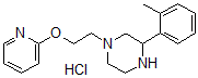 CAS 登录号：40737-70-0， 1-(2-(2-吡啶基氧基)乙基)-3-邻甲苯基哌嗪盐酸盐