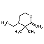 CAS#: 4086-43-5, 4-Ethyl-3,3-Dimethyl-2-Methylenemorpholine
