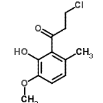 CAS 登录号：40992-04-9， 3-氯-1-(2-羟基-3-甲氧基-6-甲基苯基)-1-丙酮