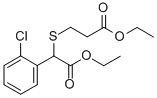CAS 登录号：41022-44-0， 3-(1-(2-氯苯基)-2-乙氧基-2-氧代乙硫基)丙酸乙酯
