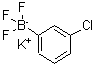 CAS 登录号：411206-75-2， (3-氯苯基)(三氟)硼酸(1-)钾