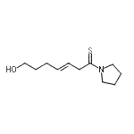 CAS 登录号：411213-85-9， (3E)-7-羟基-1-(1-吡咯烷基)-3-庚烯-1-硫酮