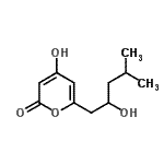 CAS 登录号：412277-32-8， 4-羟基-6-(2-羟基-4-甲基戊基)-2H-吡喃-2-酮