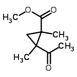 CAS 登录号：412281-37-9， 甲基2-乙酰基-1,2-二甲基环丙烷羧酸酯