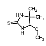 CAS 登录号：412301-14-5， 5-甲氧基-4,4-二甲基-2-咪唑烷硫酮