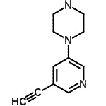 CAS#: 412347-53-6, 1-(5-Ethynyl-3-Pyridinyl)Piperazine