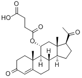 CAS 登录号：41238-98-6， 11-alpha-羟基-4-孕烯-3,20-二酮 11-半琥珀酸酯
