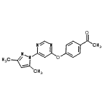 CAS#: 413620-34-5, 1-(4-{[6-(3,5-Dimethyl-1H-Pyrazol-1-Yl)-4-Pyrimidinyl]Oxy}Phenyl)Ethanone