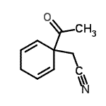 CAS 登录号：41477-89-8， (1-乙酰基-2,5-环己二烯-1-基)乙腈