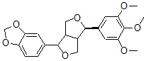 CAS#: 41689-50-3, 5-[(4R)-4-(3,4,5-Trimethoxyphenyl)-1,3,3a,4,6,6a-hexahydrofuro[4,3-c]furan-1-yl]-1,3-benzodioxole
