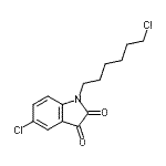 CAS 登录号：416899-94-0， 5-氯-1-(6-氯己基)-1H-吲哚-2,3-二酮