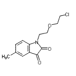 CAS#: 416899-96-2, 1-[2-(2-Chloroethoxy)Ethyl]-5-Methyl-1H-Indole-2,3-Dione