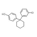 CAS 登录号：41768-92-7， 4-[1-(3-氯苯基)环己基]苯酚