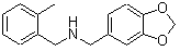 CAS 登录号：418779-97-2， 1-(1,3-苯并二氧戊环-5-基)-N-(2-甲基苄基)甲胺