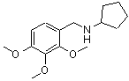 CAS 登录号：418788-93-9， N-(2,3,4-三甲氧基苄基)环戊烷胺