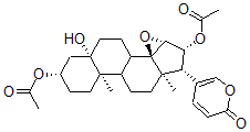 CAS 登录号：4189-91-7， 3b,16b-二(乙酰氧基)-14,15b-环氧-5-羟基-5b-蟾蜍-20,22-二烯内酯