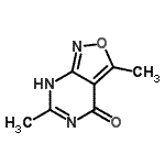 CAS 登录号：41896-90-6， 3,6-二甲基[1,2]恶唑并[3,4-d]嘧啶-4(1H)-酮