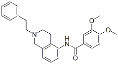 CAS 登录号：41957-49-7， 3,4-二甲氧基-N-(1,2,3,4-四氢-2-苯乙基异喹啉-5-基)苯甲酰胺